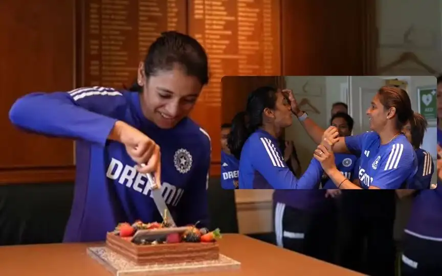 Smriti Mandhana Celebrates 29th Birthday at Lord’s with Team, Special 'Cake Tilak' Moment