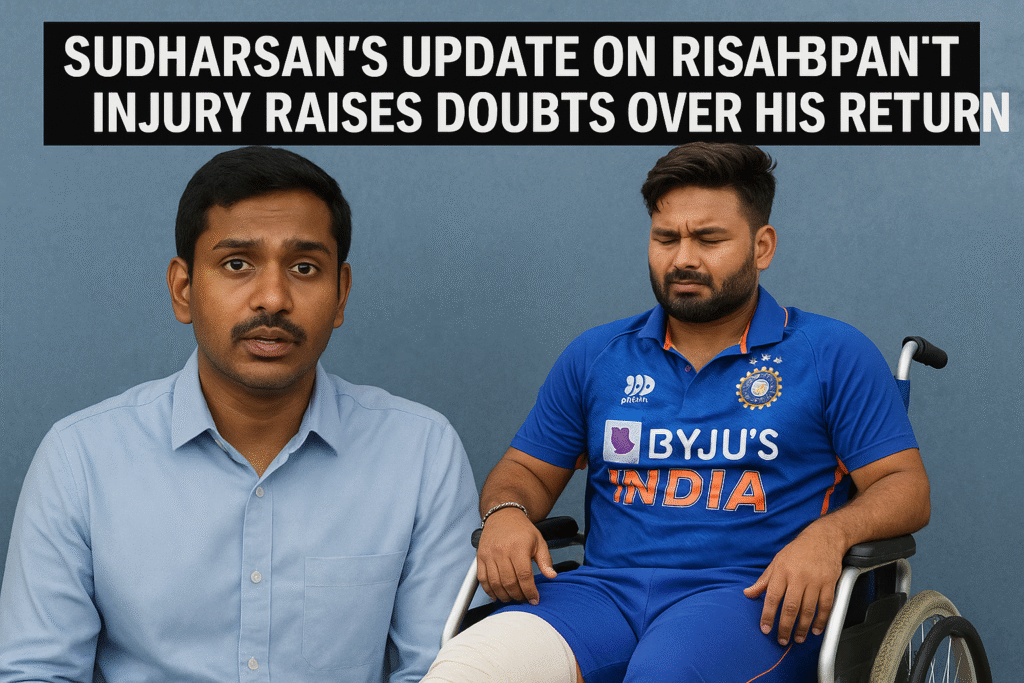 Sudharsan’s Update on Rishabh Pant’s Injury Raises Doubts Over His Return